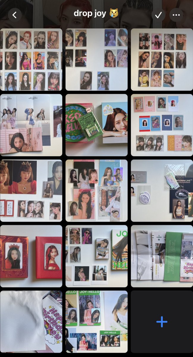 joyeyeri's tweet photo. gente vou dropar minha coleção da joy.. só to vendo os valores certinho e já já posto! regulares + álbuns e hello vão ser em set então se alguém já quiser se adiantar e abrir ceg pode falar 🗣️ https://t.co/i5m61N0V6C