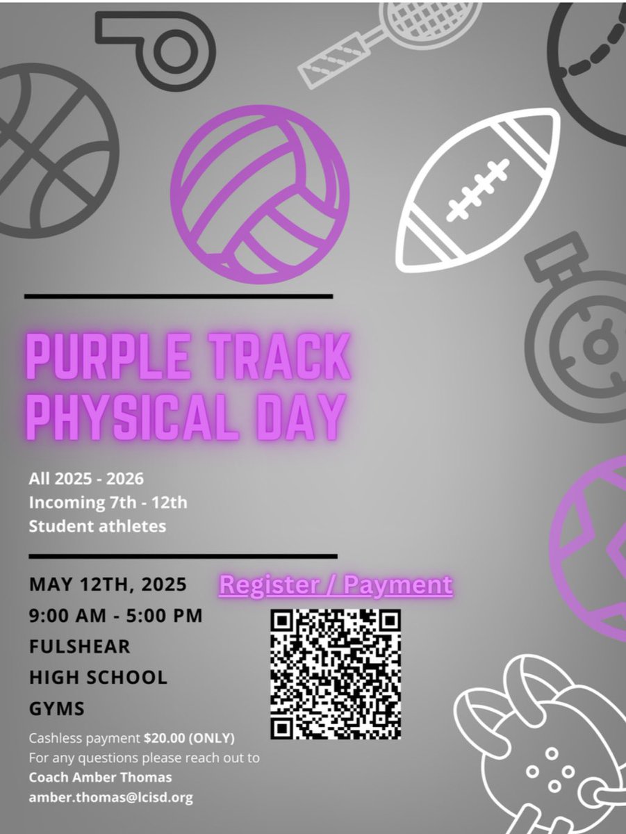 Charger Nation (@chargerschools) on Twitter photo ⚽️🏀🥎🎽🏈⛳️💦🏐🎾
FYI incoming Chargers who will participating in athletics at DLJH or CFHS during the 25-26 academic year.
🚨Physicals must be conducted AFTER 5/1/25🚨
(Note: Physicals may also be performed with your family doctor)
<a href="/CoachHill_7/">stephen.hill</a> <a href="/Coach_Kowalski/">Coach Kowalski</a> <a href="/coach_shorter/">Coach Shorter</a> ⚽️🏀🥎🎽🏈⛳️💦🏐🎾
FYI incoming Chargers who will participating in athletics at DLJH or CFHS during the 25-26 academic year.
🚨Physicals must be conducted AFTER 5/1/25🚨
(Note: Physicals may also be performed with your family doctor)
<a href="/CoachHill_7/">stephen.hill</a> <a href="/Coach_Kowalski/">Coach Kowalski</a> <a href="/coach_shorter/">Coach Shorter</a>