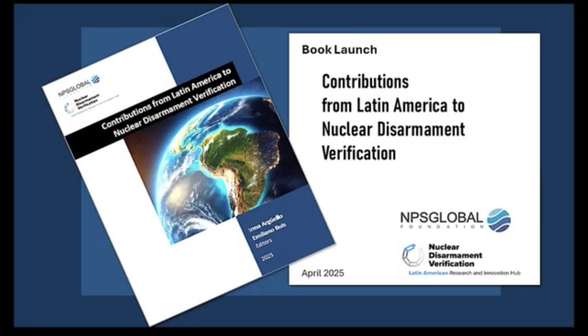 Latin American voices on Nuclear Disarmament Verification.
Watch the book launch, explore the publication, and be part of a global conversation. .<a href="/irmaar/">Irma Arguello</a> 

🎥 youtu.be/Lil8Z2kG_-0
📘 npsglobal.org/eng/images/Con…

#Disarmament #Verification #LatinAmerica #NPSGLOBAL #NonProliferation