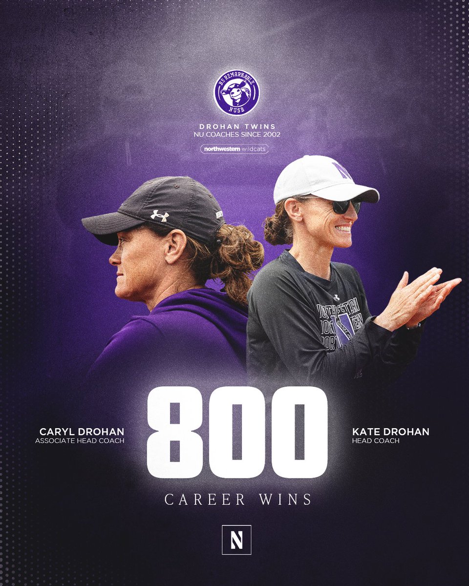 Northwestern Softball (@nusbcats) on Twitter photo Best of the Best 🐐🐐
Congratulations to @KateDrohan and <a href="/CarylDrohan/">Caryl Drohan</a> on career win No. 800! 💜🐄
#GoCats | #BeRemarkable Best of the Best 🐐🐐
Congratulations to @KateDrohan and <a href="/CarylDrohan/">Caryl Drohan</a> on career win No. 800! 💜🐄
#GoCats | #BeRemarkable