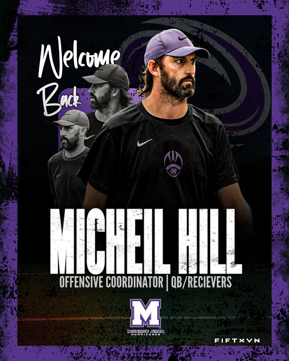 Monroe Area Football (@monroecanesfb) on Twitter photo Just go ahead and put 6 points up on the scoreboard RIGHT NOW, because <a href="/Micheil_Hill/">Coach Micheil Hill</a> will be leading your high powered Monroe Area Hurricanes into the end zone EVERY SINGLE FRIDAY! ๐๐ช๏ธ๐
#GoCanes #CanesCulture Just go ahead and put 6 points up on the scoreboard RIGHT NOW, because <a href="/Micheil_Hill/">Coach Micheil Hill</a> will be leading your high powered Monroe Area Hurricanes into the end zone EVERY SINGLE FRIDAY! ๐๐ช๏ธ๐
#GoCanes #CanesCulture