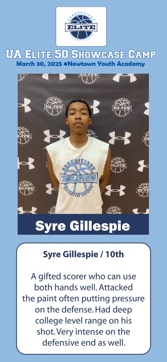 UA Elite Showcase <a href="/SyreGillespie1/">Syre Gillespie</a> 
#wearecapitalprep
#cprepbball
#homeofthetrailblazers