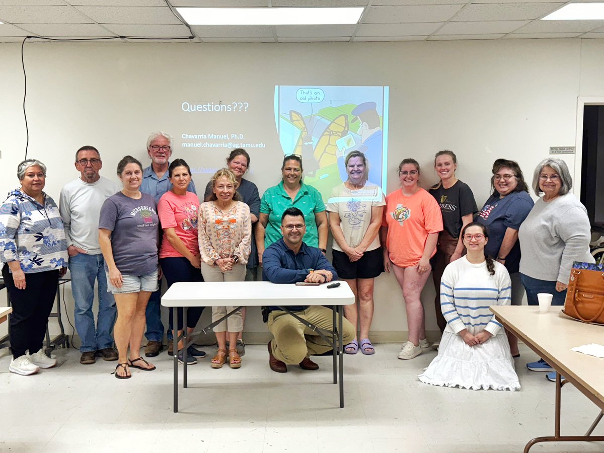 Excited to teach at the master gardeners program in Kingsville, Texas