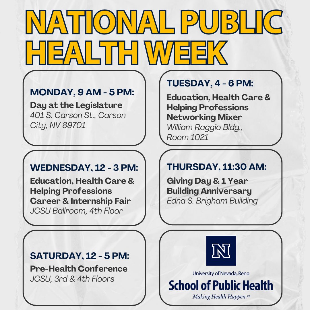 It’s National Public Health Week! 

Join us this week for SPH events celebrating the impact of public health and the work happening every day to protect and improve lives.  

Remember: Now, more than ever, we need public health!

#PublicHealth #NPHW