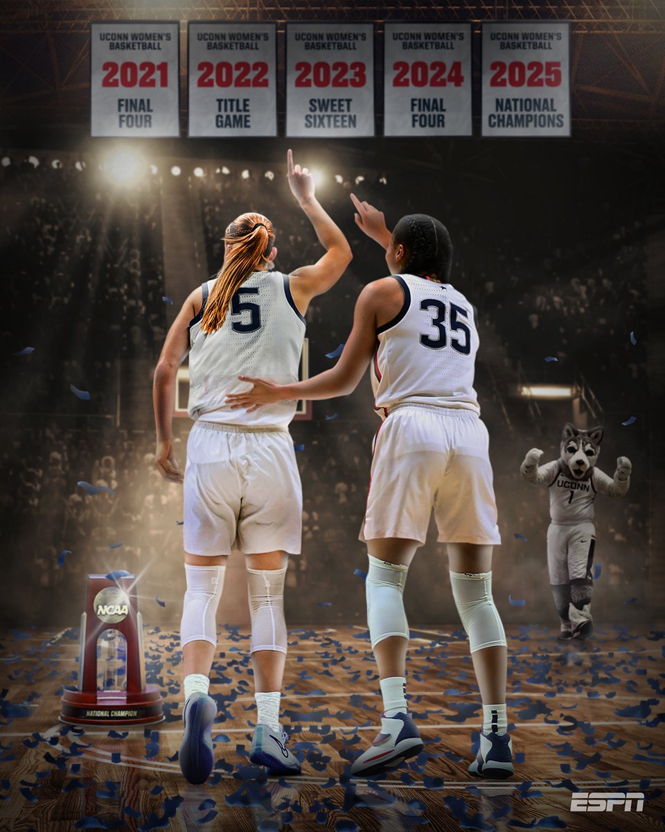 Paige Bueckers and Azzi Fudd finally achieved their goal of winning a national championship together 👏