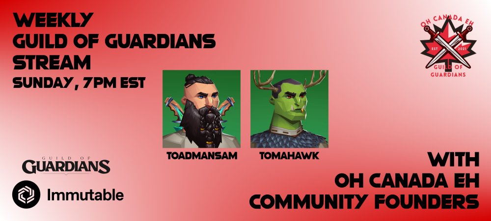ToadManSam π
§ (@toadmansam) on Twitter photo Don't forget to join us in a couple hours for this week's updates on <a href="/GuildOfGuardian/">GuildOfGuardians</a>.
Monthly giveaway happens tonight, don't miss out! 
Tonight, 7pm EST
twitch.tv/toadmansam97 Don't forget to join us in a couple hours for this week's updates on <a href="/GuildOfGuardian/">GuildOfGuardians</a>.
Monthly giveaway happens tonight, don't miss out! 
Tonight, 7pm EST
twitch.tv/toadmansam97