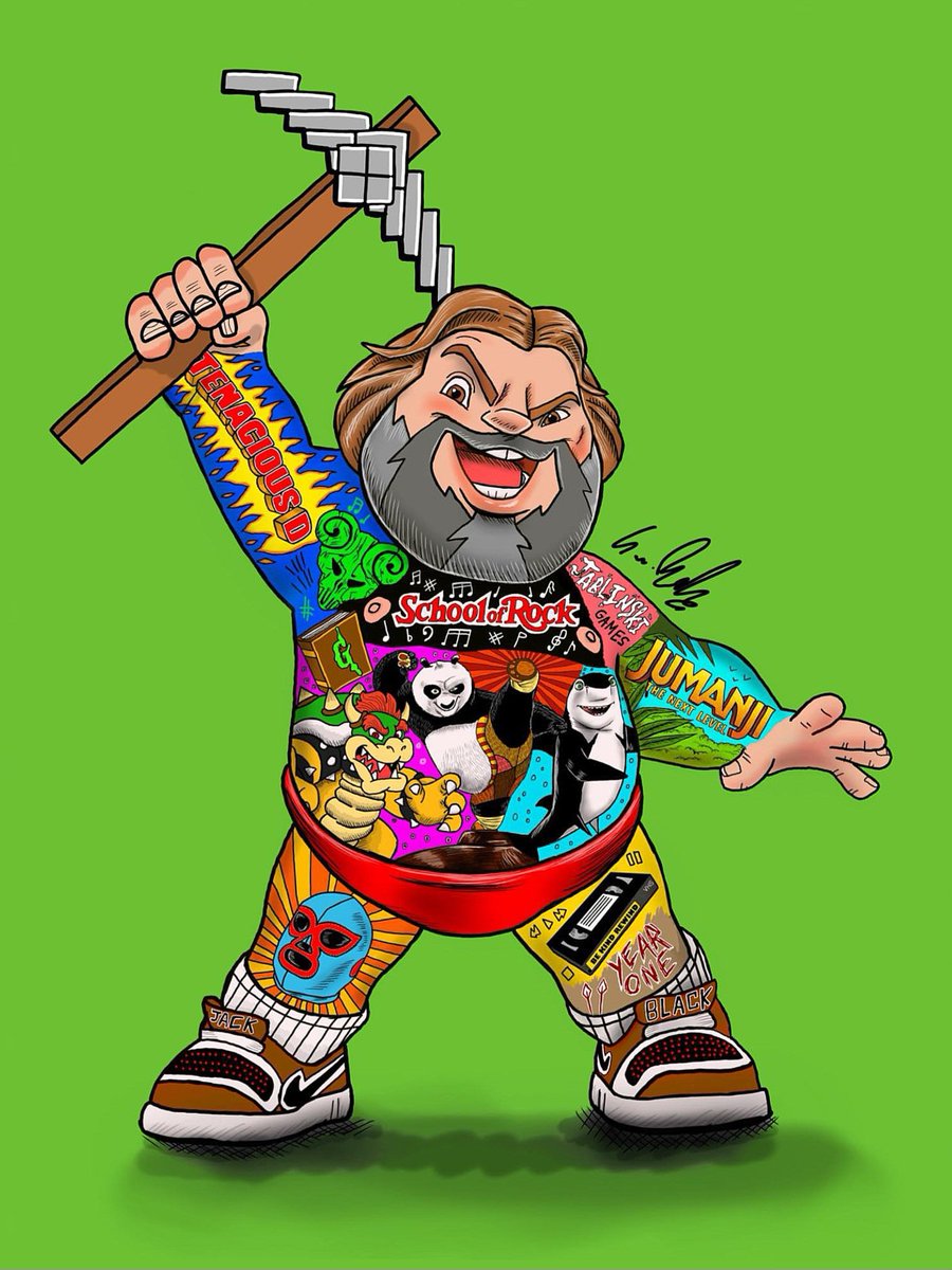 Just another <a href="/jackblack/">Jack Black</a> Tribute ⛏️🖌 #amindcraftmovie #jackblack