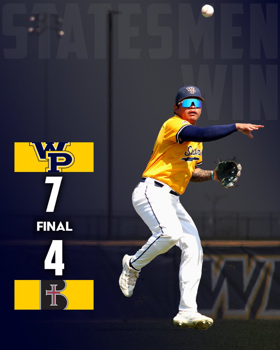 Statesmen win! Baseball kicks off today’s doubleheader with a 7-4 victory!