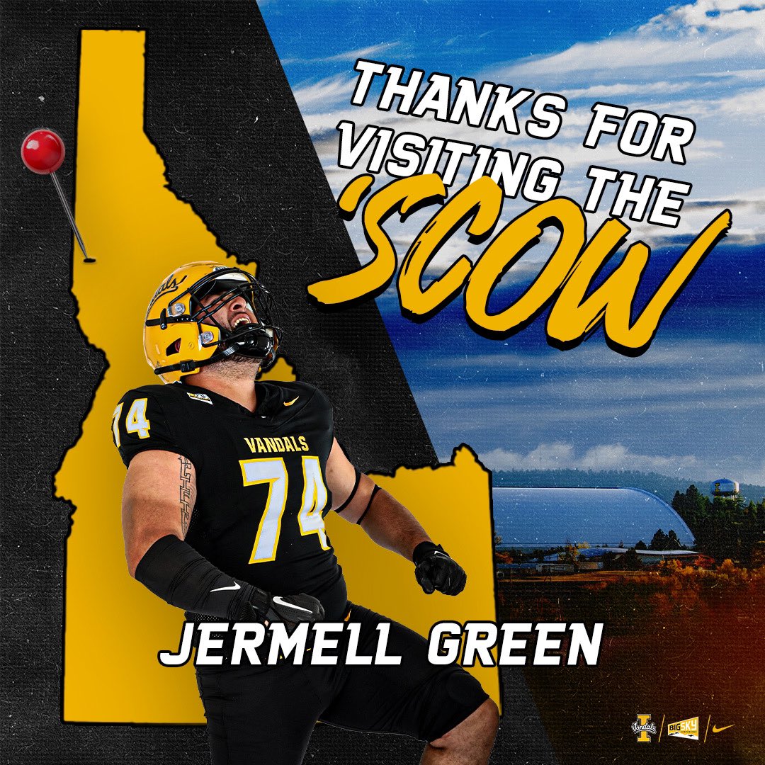 Jermell green (@jermellgreen11) on Twitter photo Had a great time this weekend appreciate the love!! <a href="/CoachTD__/">Treston Decoud</a> <a href="/AJMorganFB/">Andrew Morgan</a> <a href="/CoachTFord/">Thomas Ford Jr</a> <a href="/T_Finau92/">Coach Tevita Finau</a> <a href="/CoachAvery__/">Avery Roberts</a> <a href="/VandalFootball/">Idaho Football</a> Had a great time this weekend appreciate the love!! <a href="/CoachTD__/">Treston Decoud</a> <a href="/AJMorganFB/">Andrew Morgan</a> <a href="/CoachTFord/">Thomas Ford Jr</a> <a href="/T_Finau92/">Coach Tevita Finau</a> <a href="/CoachAvery__/">Avery Roberts</a> <a href="/VandalFootball/">Idaho Football</a>