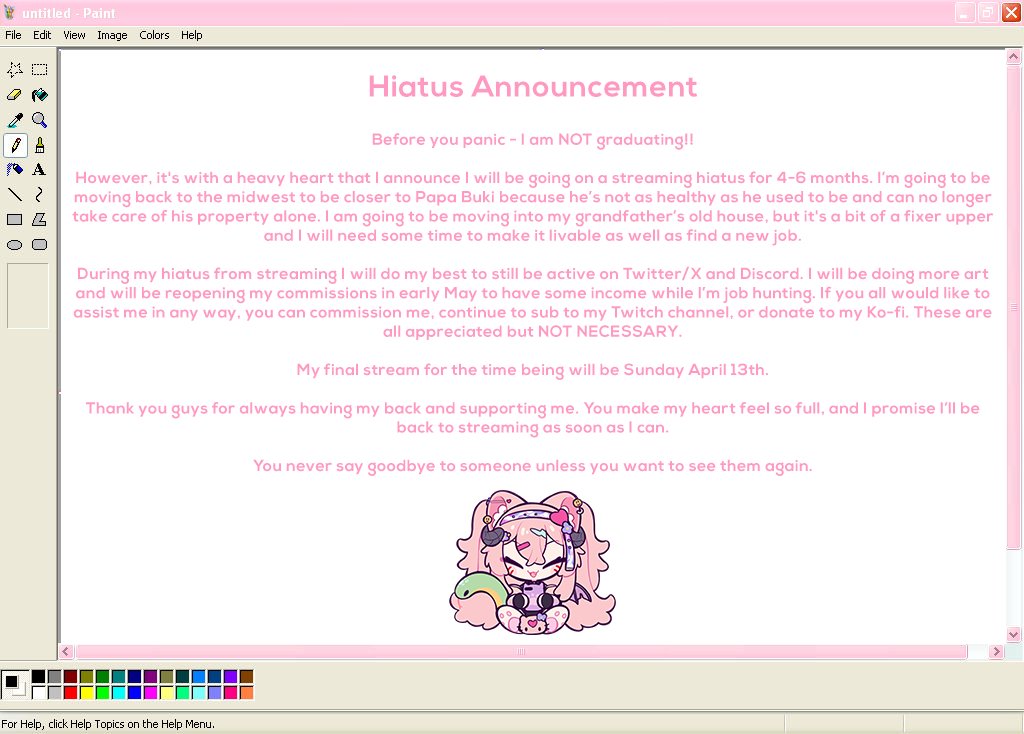 bukimeravt's tweet image. For anyone that missed stream today, I'll be going on a streaming hiatus for the next few months as I'm moving and fixing my new home!
I'll still be actively doing art and taking commissions so please keep an eye out for that π