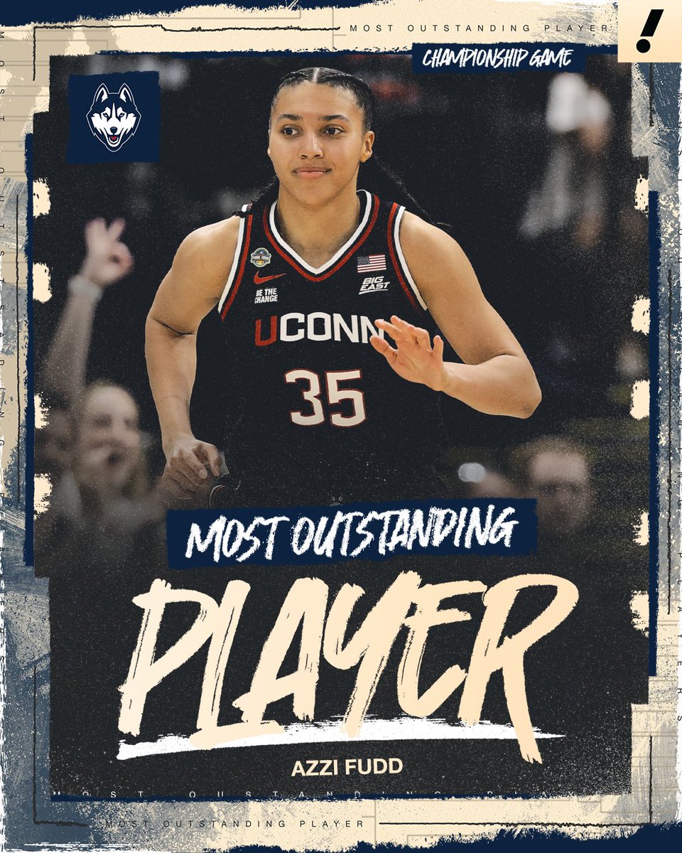 AZZI FUDD IS THE NCAA TOURNAMENT MOST OUTSTANDING PLAYER 🔥
