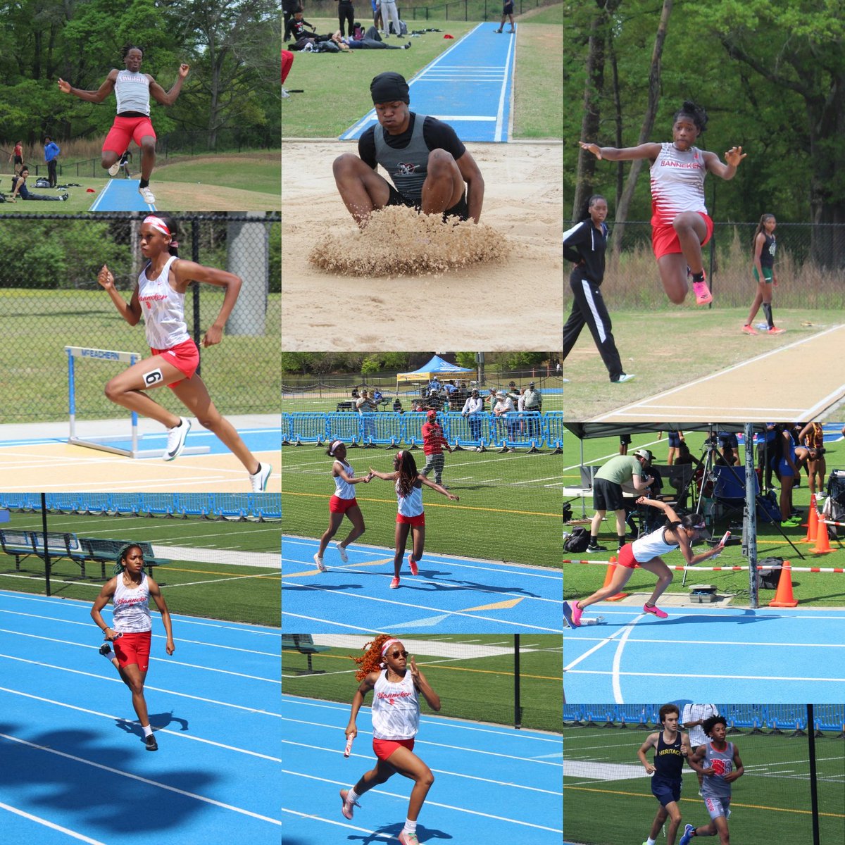 Coach W. (@coachmw1) on Twitter photo The Banneker Track Team competed well this weekend. 1st in the Girls Triple Jump, 1st in the 300h, 2nd in the boys long and triple jump, 3rd place in the Girls 4x4, and new PR's in the Long Jump and Triple. B-Town!!! <a href="/PrincipalGolden/">Vincent Golden</a> <a href="/BHSAthletics_/">Banneker High School Athletics</a> <a href="/Banneker_HS/">Banneker HS</a> The Banneker Track Team competed well this weekend. 1st in the Girls Triple Jump, 1st in the 300h, 2nd in the boys long and triple jump, 3rd place in the Girls 4x4, and new PR's in the Long Jump and Triple. B-Town!!! <a href="/PrincipalGolden/">Vincent Golden</a> <a href="/BHSAthletics_/">Banneker High School Athletics</a> <a href="/Banneker_HS/">Banneker HS</a>