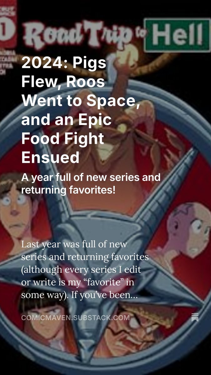 Just dropped my newsletter today recounting everything I worked on in 2024! If you want to know what I've been up to, here you go: comicmaven.substack.com/p/2024-pigs-fl…