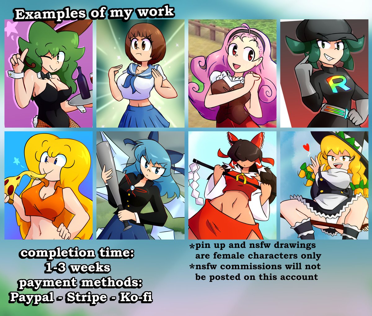 Lenoxmst's tweet image. Hi everyone, I'm reopening art commissions again!!
starting with 5 slots!
Please contact if ur interested :)
