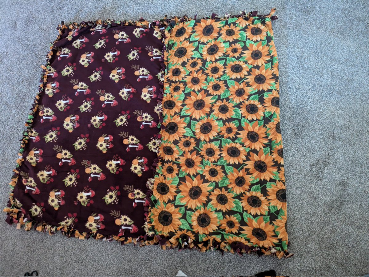 Made a cute friendship tie blankie with my bff <a href="/IvyInside/">Ivy</a>