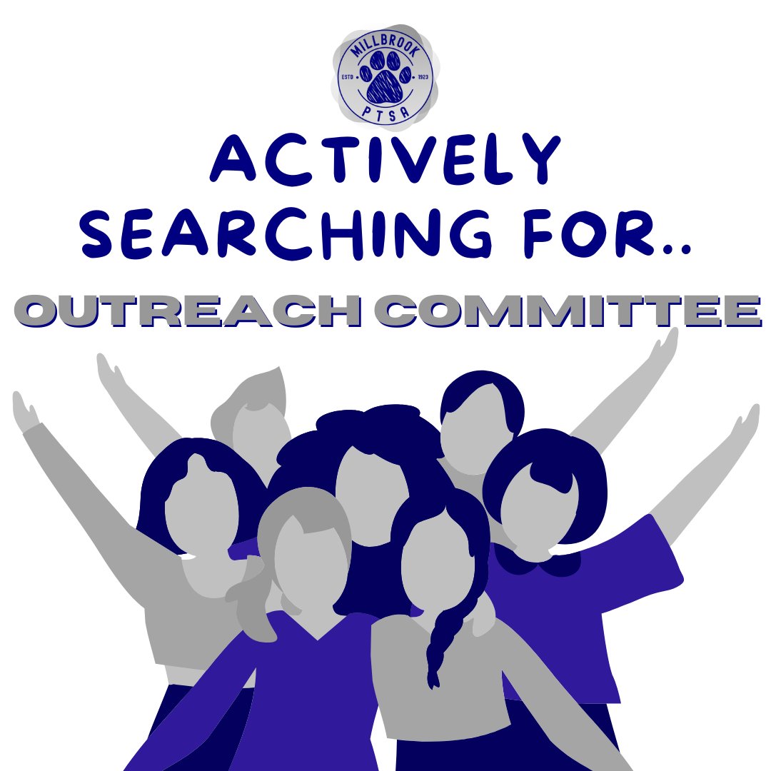 🚨OUTREACH COMMITTEE🚨

🌎 Outreach Committee – Help us welcome all families, break language barriers, and build a diverse, inclusive PTSA community

✨ Your time, your talent, your passion— let’s make this the best year yet! Ready to learn more? Click:tinyurl.com/2526PTSATeam!