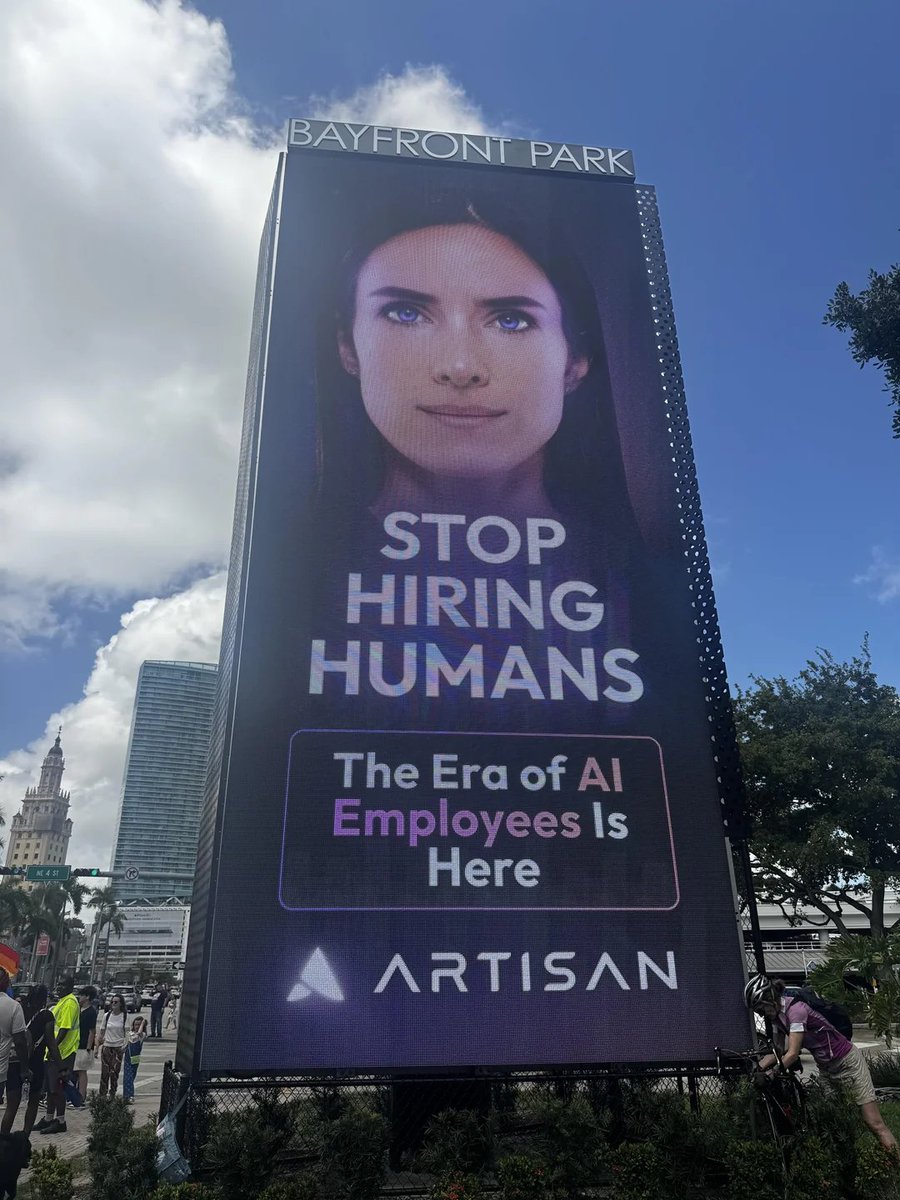 This is being displayed in Miami

Welcome to the future