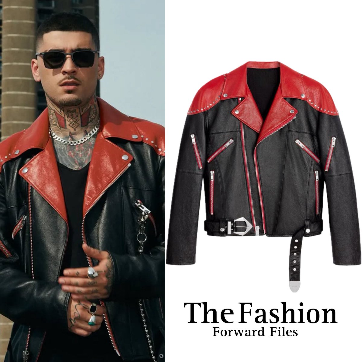 FashFwrdFiles's tweet photo. Zayn Malik wears a black maroon studded leather jacket
-
#zayn #zaynmalikedit #zaynmalikedits #zaynmalikimagine #zaynmailk #lovelikethis #mixoloshe #smartwater #pdfchannel #jersey #football #aprilla #motorbike #leather #maroon #leatherjacket https://t.co/wsvC18Ky4u