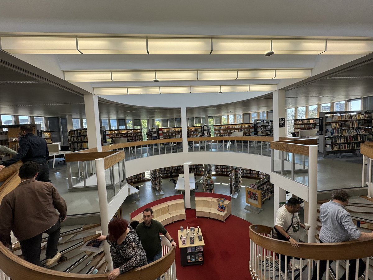 Rgt71Robert's tweet image. A library is not a luxury but one of the necessities of life.” Henry Ward Beecher

Really great to have a tour of Swiss Cottage Library. It is housed in Basil Spence’s architectural gem of a building (1963-64). It s a great space which @CamdenLabour have significantly improved to…