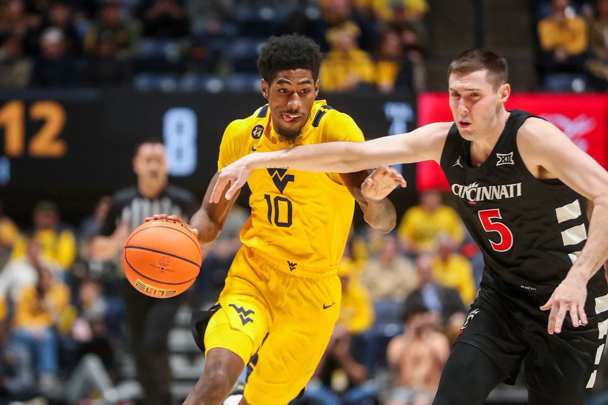 🏀 Wes Miller &amp; the Cincinnati Bearcats land 6’4 174 WVU G/F Sincere ‘Buck’ Harris 🦌

🔴 Big 12 All-Defensive Team
⚫️ ONLY P4 player under 6’5 with over a 3% block AND 3% steal rate
🔴 #2 in the COUNTRY in DBPM (5.4) for players who have played &gt; 60% of their teams minutes