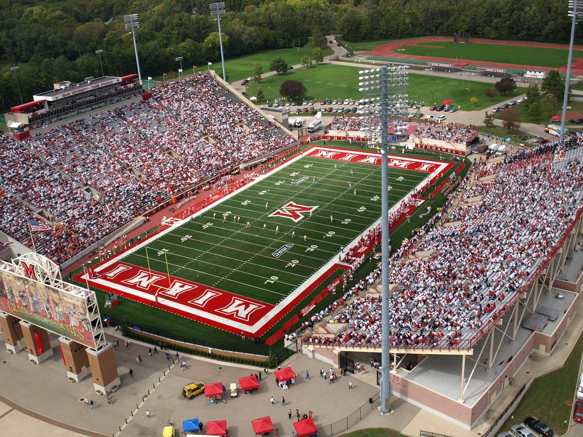 CFB Home (@cfbhome) on Twitter photo Stadium of the Night ๐
๐๏ธ Yager Stadium
โ
Capacity: 24,286
๐ Oxford, Ohio
Home of <a href="/MiamiOHFootball/">Miami Football</a>
"The Cradle of Coaches" Stadium of the Night ๐
๐๏ธ Yager Stadium
โ
Capacity: 24,286
๐ Oxford, Ohio
Home of <a href="/MiamiOHFootball/">Miami Football</a>
"The Cradle of Coaches"