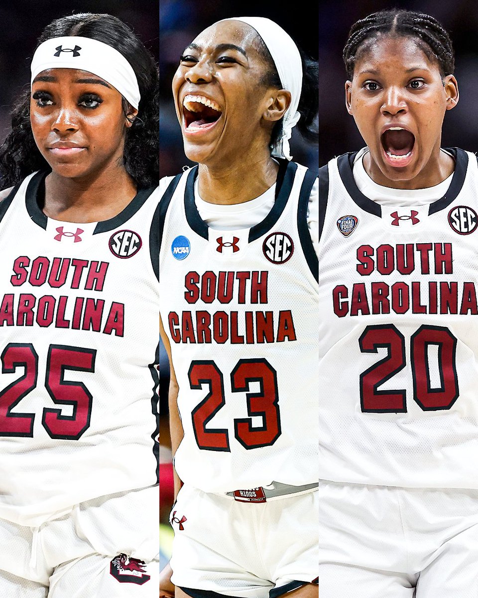 South Carolina's Raven Johnson, Bree Hall &amp; Sania Feagin arrived in the 2021 class and experienced incredible success 👏 <a href="/GamecockWBB/">South Carolina Women's Basketball</a> 

• 2x NCAA Champions
• 4x Final Four appearances
• 21-2 record in NCAA Tournament
• 144-7 record in regular season
• Undefeated in 2023-24