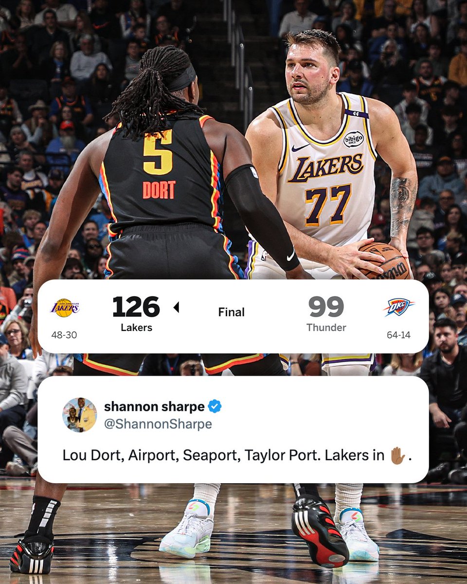 The Lakers WENT TO WORK against No. 1 seed OKC 😦