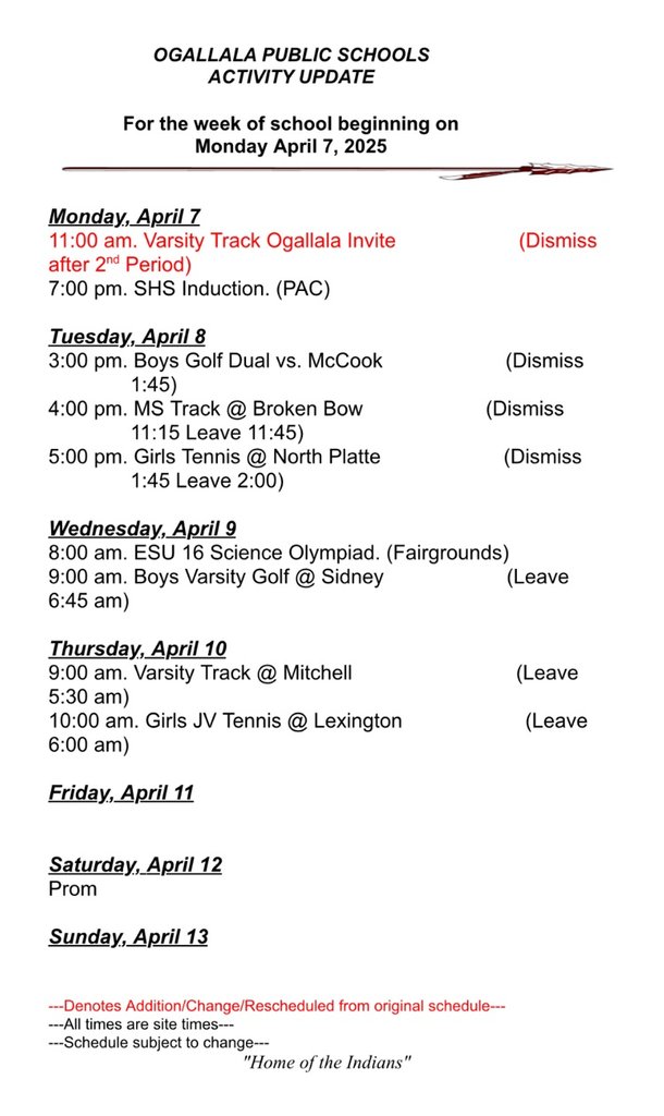 📣Activity update for the week of April 7. 
#CultureOfConfidence