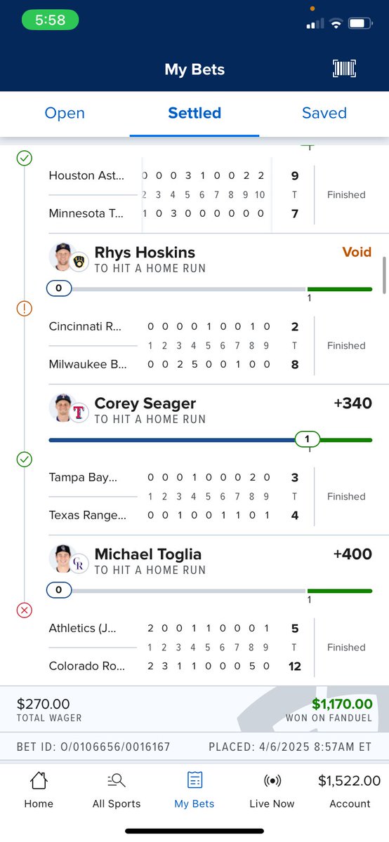 Cash the HR Round Robin by 2s and 3s! 🤑⚾️

Come check us out on <a href="/DubClub_win/">DubClub</a> with a 7 day free trial! dubclub.win/r/CLE_SPORTS_F…