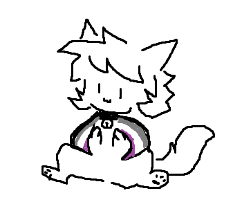 P4wSized's tweet photo. Oh yeah it's International Asexuality Day! 🖤🩶🤍💜 https://t.co/TI0D83ndjm