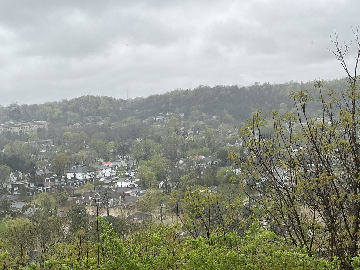 Current look at Frankfort from the cemetery. Prayers up!