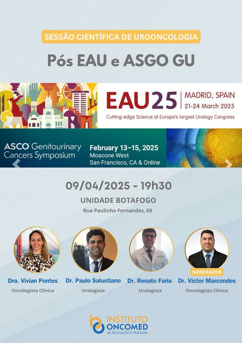 Our next appointment. Pos EAU e ASCO GU