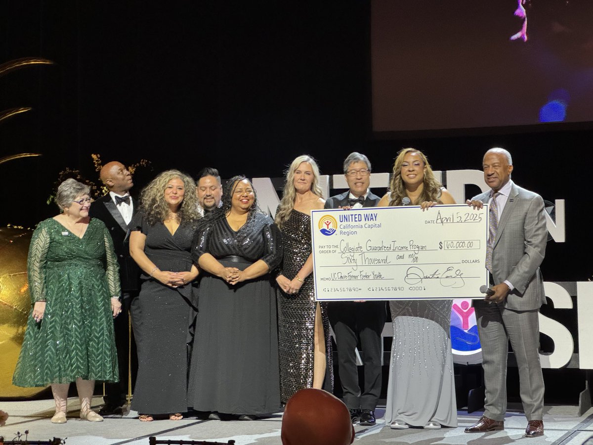 Last night’s United in Purpose Gala was a powerful celebration of impact and community.

Thanks to the incredible work of the United Way California Capitol Region, several foster youth received critical support to continue their education and dozens of families were placed into