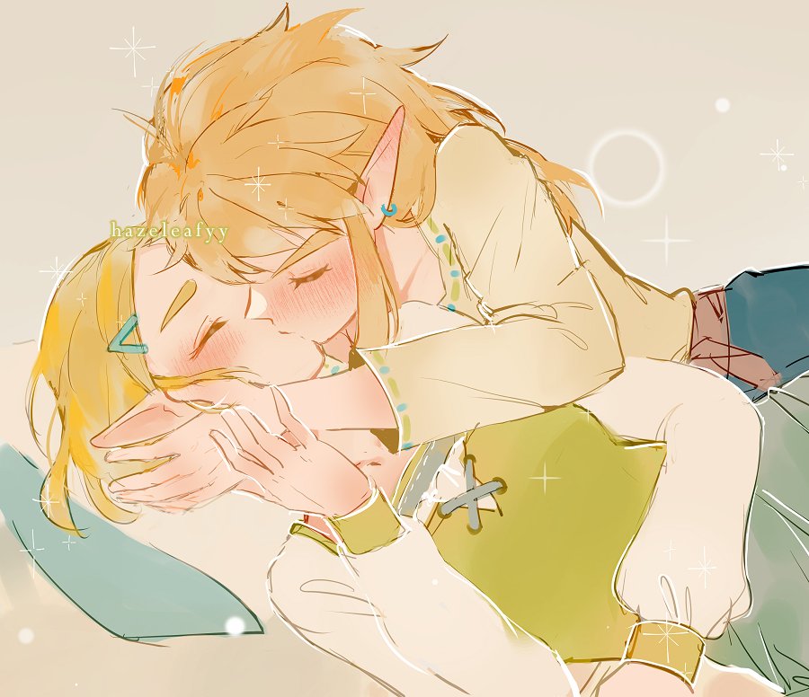hazeleafyy's tweet photo. kisses 💕 

#zelink #ゼルリン https://t.co/DS4rNN4uoU