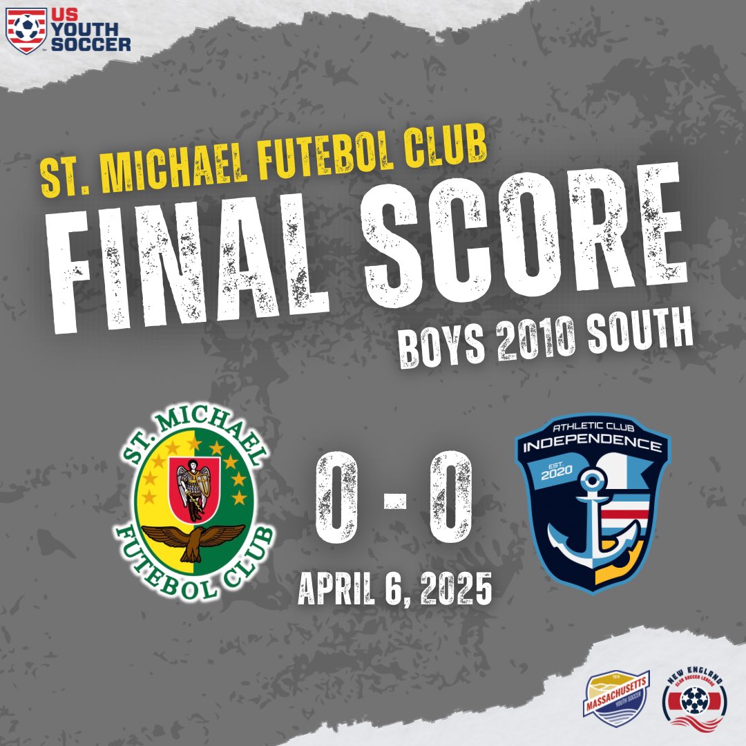 FINAL SCORES TODAY:

Our squads came out strong in NECSL play and handled business on the pitch!

Proud of the effort, energy, and execution from all our teams today. Let’s keep it rolling! #NECSL #WinnersCircle #BuiltDifferent #SquadGoals