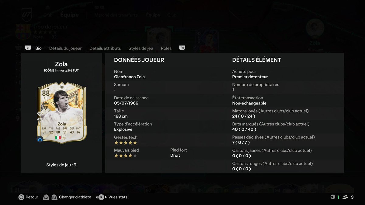johnjunior224's tweet photo. @AlphonseKarr669 Voilà les stats du frero, il est facile à prendre en main mais Je le trouve pas super rapide, sinon finition très très fort https://t.co/GmUUG919mk