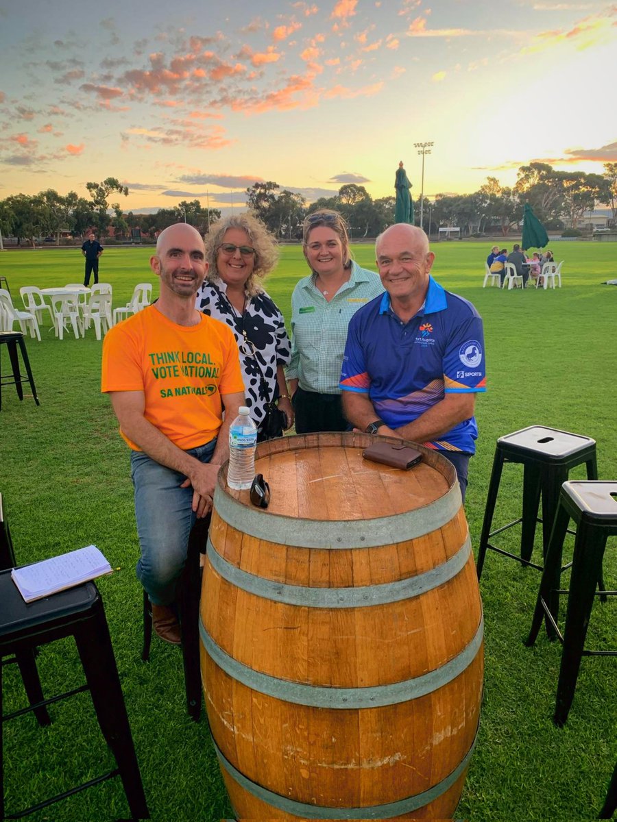 Monique Crossling - @sa_nationals for Senate and Peter Borda for Grey, had a great time at the opening ceremony on Thursday last week at #SAMastersGames Port Augusta.

We caught up with quite a few people, including Eunice and Elaine, who shared come wonderful stories 👍