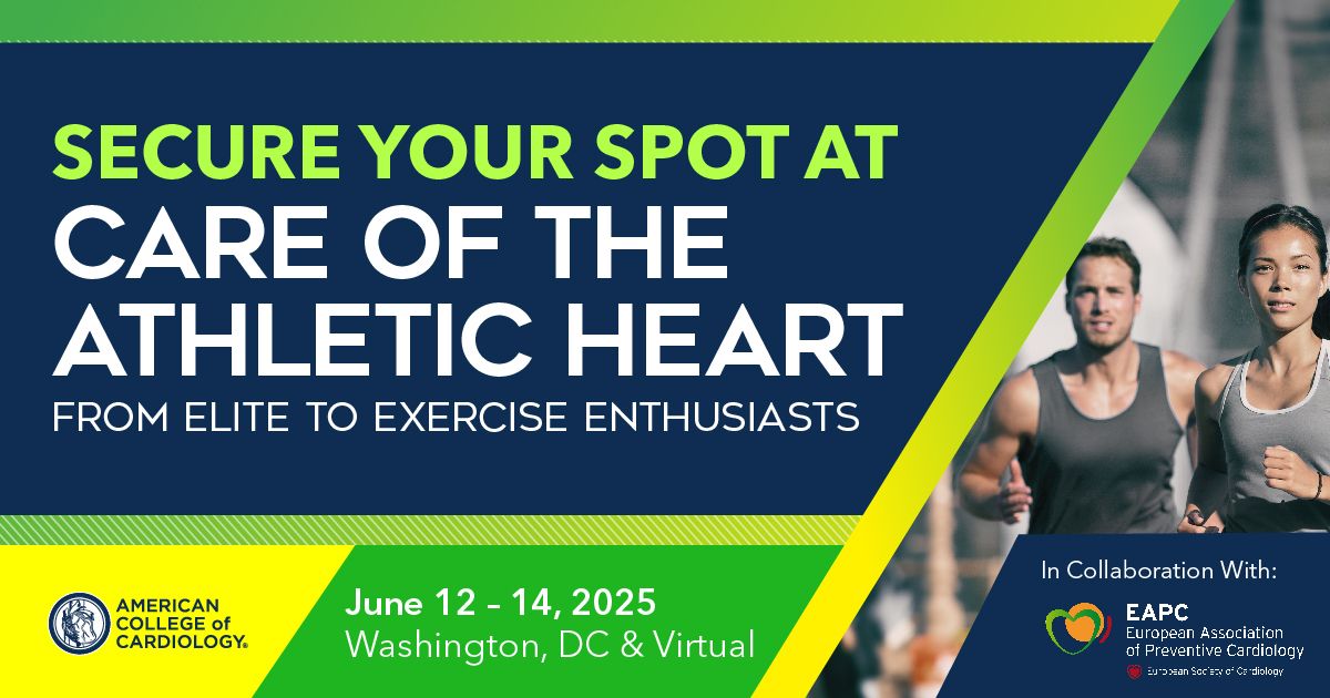 American College of Cardiology (@accintouch) on Twitter photo #ACCAthleticHeart ➡️ Engage in dynamic discussions, interactive case studies & expert-led debates to enhance care for athletes of all levels.
Advanced registration ends April 30 – Register now! bit.ly/4b7g0JR
#ACCSportsCardio <a href="/MeaganWasfy/">Meagan Murphy Wasfy</a> <a href="/MichaelPapadak2/">Prof Michael Papadakis</a> <a href="/JeffHsuMD/">Jeff Hsu, MD, PhD</a> #ACCAthleticHeart ➡️ Engage in dynamic discussions, interactive case studies & expert-led debates to enhance care for athletes of all levels.
Advanced registration ends April 30 – Register now! bit.ly/4b7g0JR
#ACCSportsCardio <a href="/MeaganWasfy/">Meagan Murphy Wasfy</a> <a href="/MichaelPapadak2/">Prof Michael Papadakis</a> <a href="/JeffHsuMD/">Jeff Hsu, MD, PhD</a>