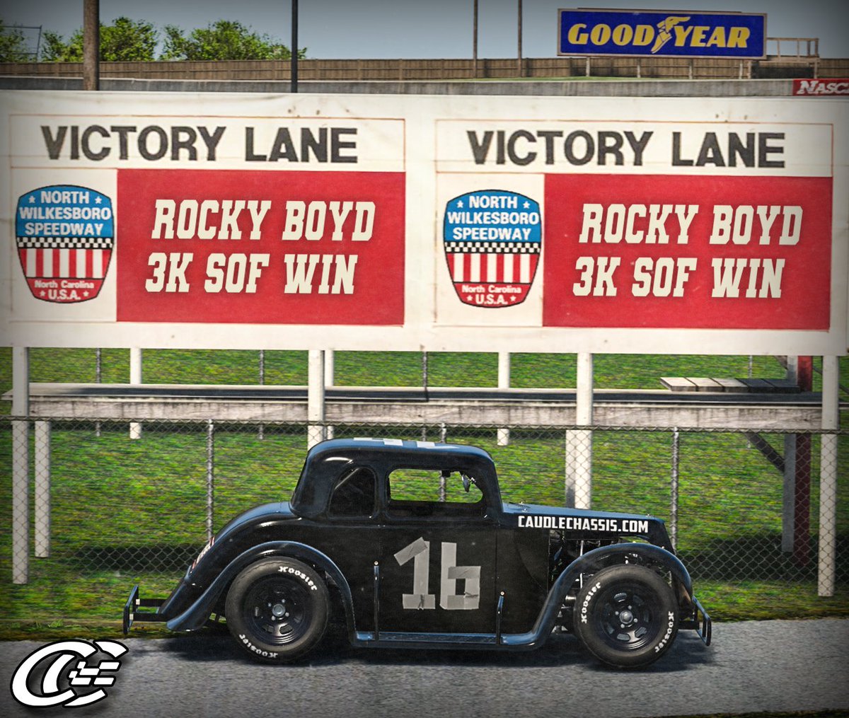 Boyd back in Victory Lane!
Rocky Boyd has been on a tear in Legends picking up tons of wins for us! Rocky didn't qualify but would quickly make his way to the lead. Rocky stayed up front for the remainder of the race leading 25 laps!
caudlechassis.com