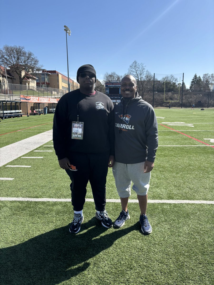 QwaMaine “Q” Spivery Jr (@qwamainejr) on Twitter photo Had an awesome Junior Day visit <a href="/piofootball/">Carroll U Football</a> thank you for the invite <a href="/OLCoach_Ack/">Coach Ken Ackerman</a> <a href="/CoachHolleyCU/">Garren Holley</a> <a href="/CoachBuddah/">Mike Budziszewski</a> <a href="/CoachQuedenfeld/">Coach Quedenfeld</a> <a href="/BrotherRiceFB/">Brother Rice Football</a>
<a href="/LSC_Sports/">LEGACY SPORTS</a>
<a href="/A1_coach/">Coach Lacy</a> <a href="/CoachCano/">ONEighty Athletics</a>
<a href="/EDGYTIM/">Timothy “EDGYTIM” OHalloran</a> <a href="/CoachBigPete/">Peter "Coach Big Pete" Leinweber</a> Had an awesome Junior Day visit <a href="/piofootball/">Carroll U Football</a> thank you for the invite <a href="/OLCoach_Ack/">Coach Ken Ackerman</a> <a href="/CoachHolleyCU/">Garren Holley</a> <a href="/CoachBuddah/">Mike Budziszewski</a> <a href="/CoachQuedenfeld/">Coach Quedenfeld</a> <a href="/BrotherRiceFB/">Brother Rice Football</a>
<a href="/LSC_Sports/">LEGACY SPORTS</a>
<a href="/A1_coach/">Coach Lacy</a> <a href="/CoachCano/">ONEighty Athletics</a>
<a href="/EDGYTIM/">Timothy “EDGYTIM” OHalloran</a> <a href="/CoachBigPete/">Peter "Coach Big Pete" Leinweber</a>