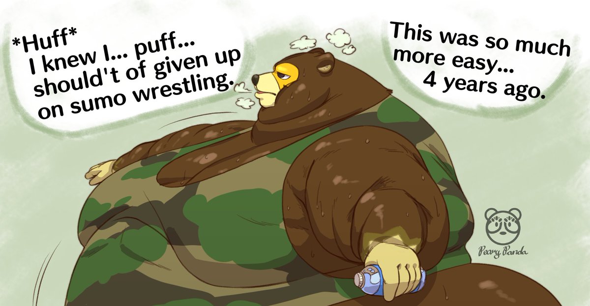 Soft Ike.

He might have quite wrestling, but his diet still stays strong.