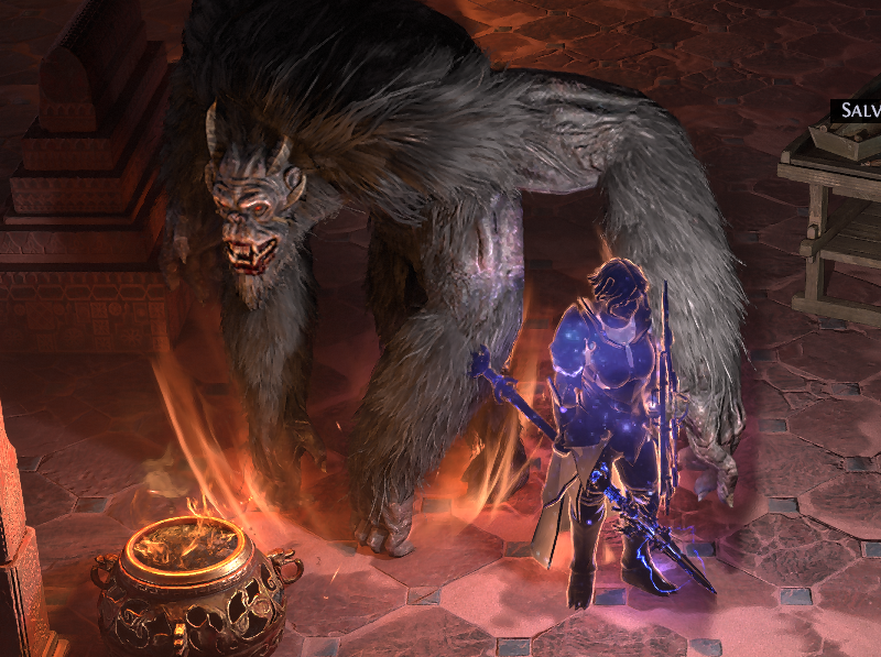 NeverSinkDev's tweet photo. I'd like to talk about the state of PoE2.

I no-lifed PoE2 quite hard over the weekend and got my huntress to T10 maps (level 80).

Here are currently my top issues with the game. Note that these are the general issues, I'll talk about the huntress again another time.

1) By far the issue #1: Movement speed. Zones are huge. There's a lot of backtracking and downtime. I think having access to 30-40% more speed out of combat would make PoE2 feel MUCH better. Alternatively other travel options.

A friend of mine told me 'you know, if instead of all the new content, changes and fixes, GGG would've added a quicksilver flask, I'd be happier'. 

They may be right.

2) Mana management in the endgame. With 4 links and a ranged spear focused build I run out of mana in less than 3-4 seconds. The gameplay constantly revolves around spamming the mana flask. There are no good solutions on the tree in the huntress area. Not fun at all and a HUGE strain on my hand.

3) A lot of deaths feel random. My top deaths are still on death effect, volatile plants and similar situations. The evasion approach to mitigating those is partially unclear and the lack of on-death information is bad.

4) A TON of technical issues. Whirlwind lance crashes my game. Wind serpent crashes the game. Random crashes and the game starts lagging more and more over time if it doesn't crash.

5) For some reason minions of rares are crazy tanky and often outlive the rare.

I hope these get addressed, because the endgame overall has been improved quite a bit and these issues drag the overall experience down by a lot.