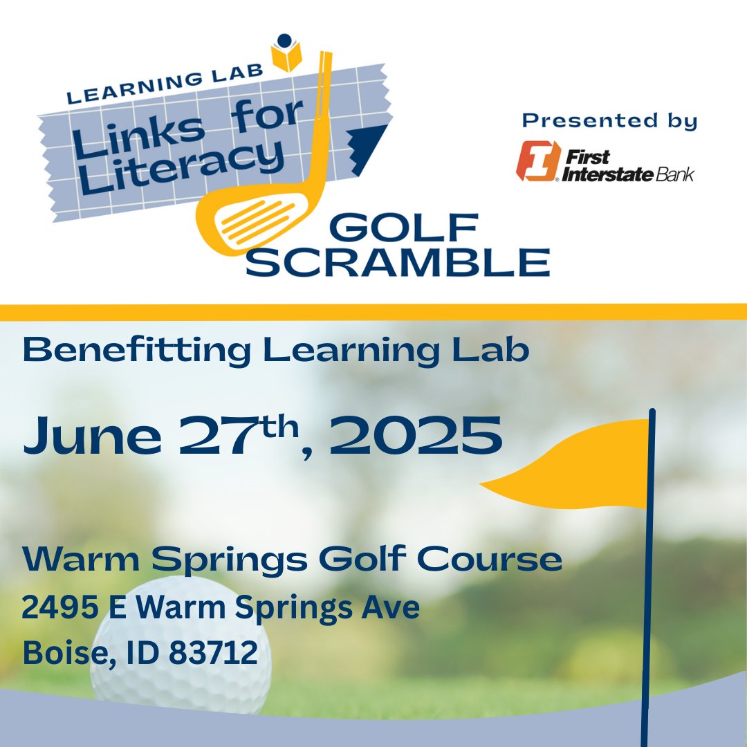 LearningLabID's tweet image. Isn't today's weather incredible! Has us thinking about lovely mornings out on a golf course. ⛳️ICYMI, we're hosting a scramble in June! Register now and save the date: fundraise.givesmart.com/e/ZmtZOw?vid=1…

It'll be a wonderful way to start a summer weekend!

#LinksForLiteracy