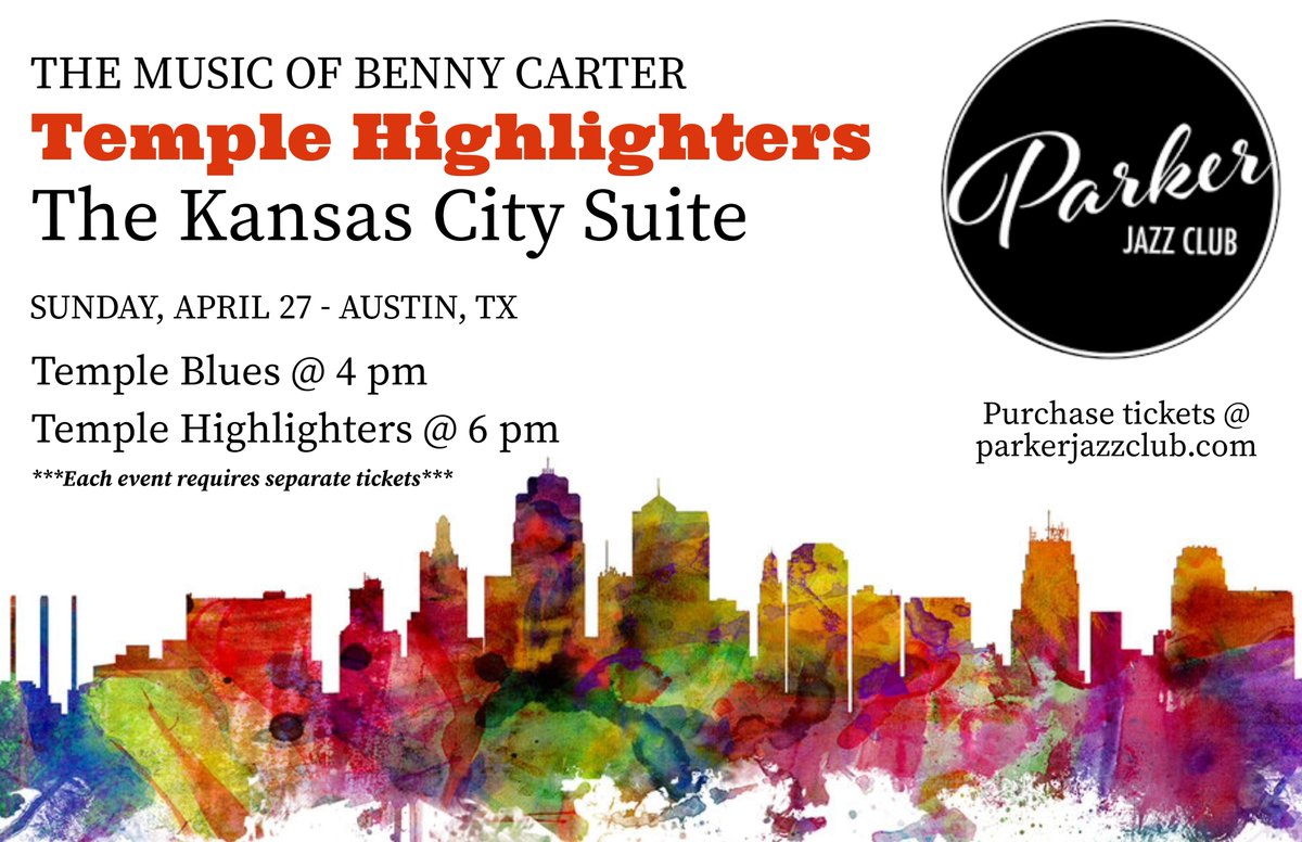 Marcos Duran (@wmarcosduran) on Twitter photo 5 (FIVE!) tickets remain for the Highlighters set at <a href="/ParkerJazzClub/">Parker Jazz Club</a> !!! Get your ticket today!
Don't forget to grab a ticket for Temple Blues @ 4:00 pm!
Tell your friends! 5 (FIVE!) tickets remain for the Highlighters set at <a href="/ParkerJazzClub/">Parker Jazz Club</a> !!! Get your ticket today!
Don't forget to grab a ticket for Temple Blues @ 4:00 pm!
Tell your friends!