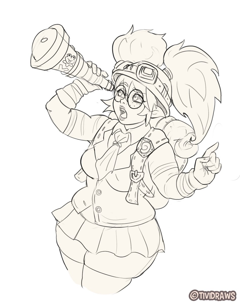 Gnome archeologist sketch
wip

#oc #originalcharacter #sketch #animeart #wip #pixiv #pinup #fantasyart #chubby