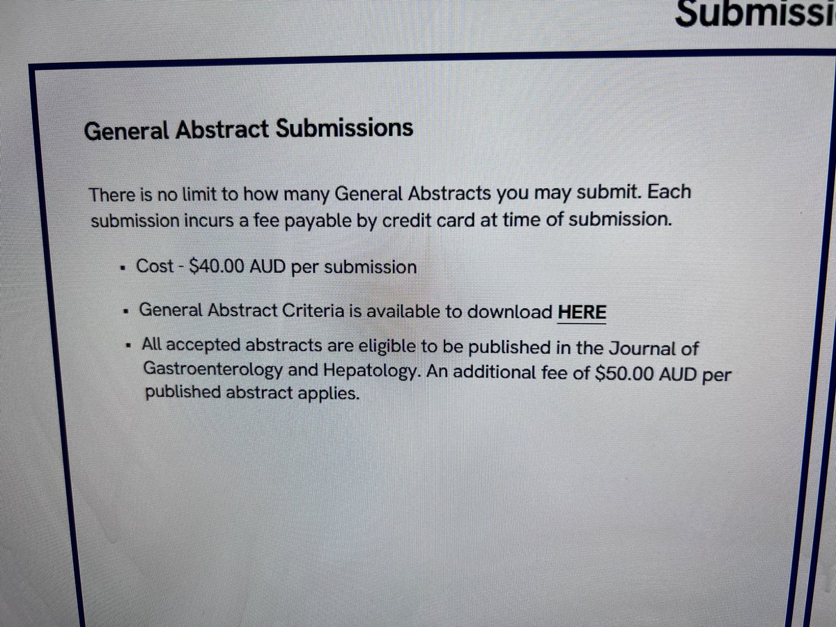 sentigastro's tweet image. Is this acceptable
A fees for an abstract , a further fees for publication of this abstract in a journal and a fee for YIA as well
Where are we heading
#GITwitter #WGO #AGWWCOG