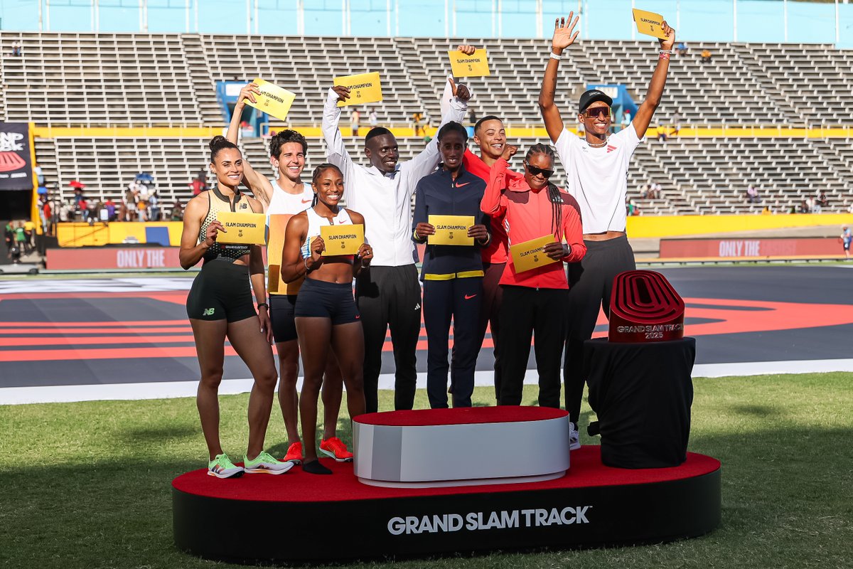 GrandSlamTrack's tweet image. Your 8 Slam Champions from Sunday's Competition!  
Catch you all in Miami May 2-4!  
Tickets here🎟️
grandslamtrack.com/events