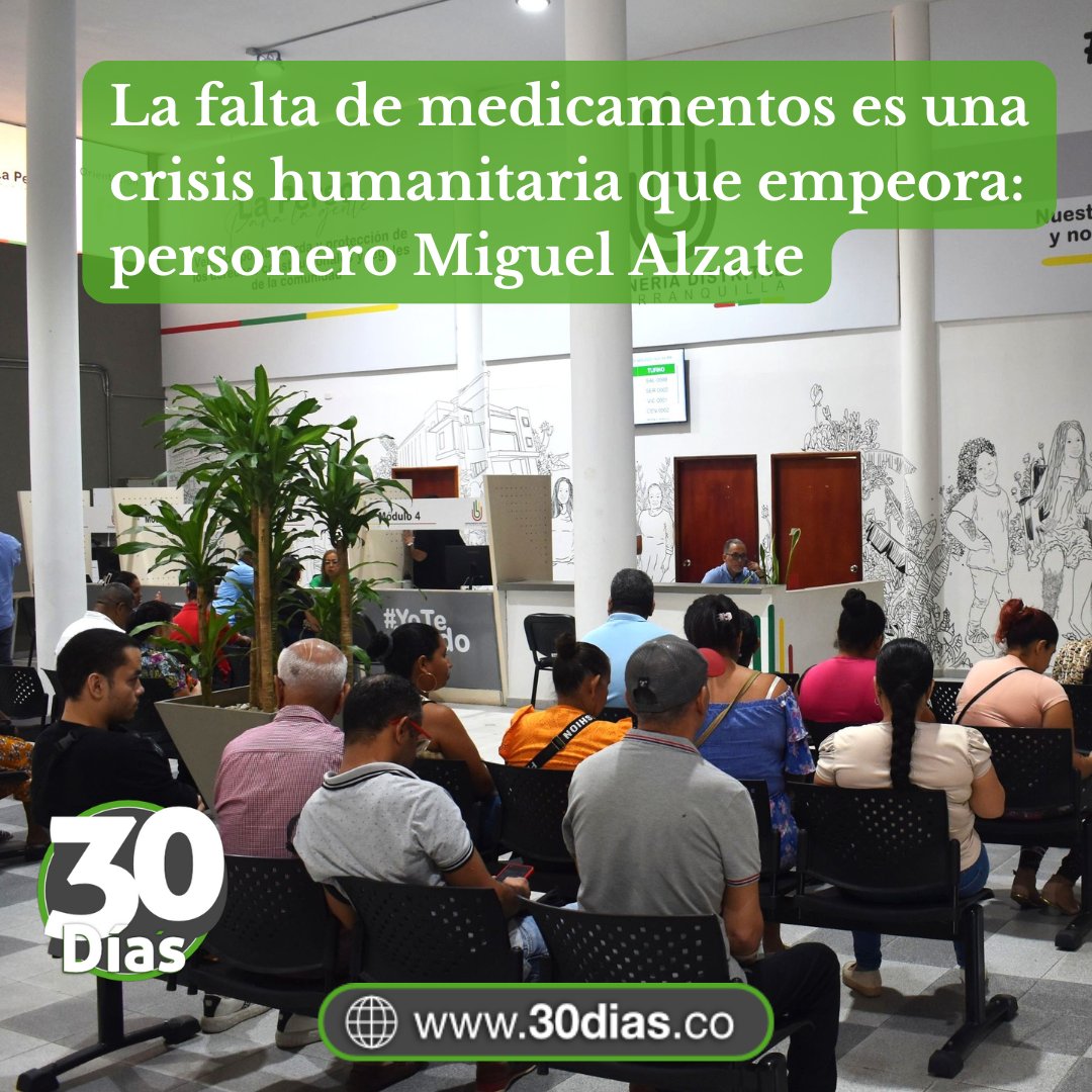 ACTUALIDAD 🔠
La falta de medicamentos empeora, tanto que en Barranquilla, en el primer trimestre, las quejas contra las EPS sumaron el 70% en la Personería Distrital. "Esta es una crisis humanitaria", advierte el personero, Miguel Ángel Alzate.

30dias.co/la-falta-de-me…