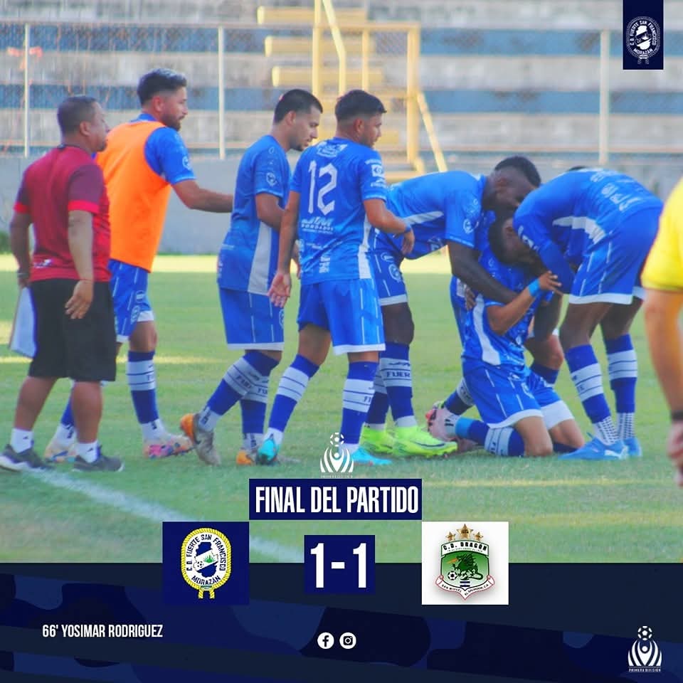 CDFuerteSF's tweet image. 90' FINAL en el Correcaminos 

Fuerte SF 1-1 CD Dragón 

 #JORNADA16 ⚪️🔵
#Comandos Azules