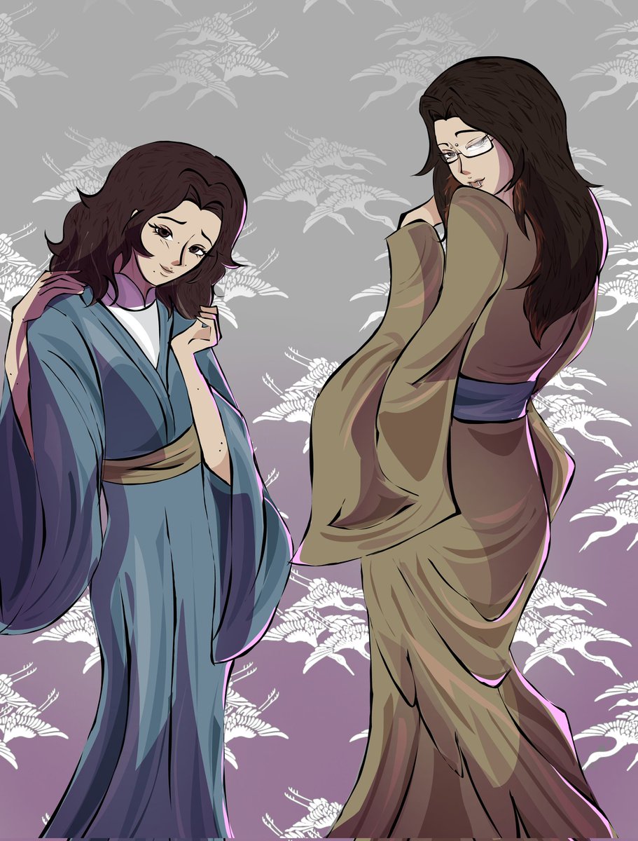 Yo y mí pookie reveal. ✨
Me obsesioné con los kimonos.
Firma escondida, jeje !!! #art